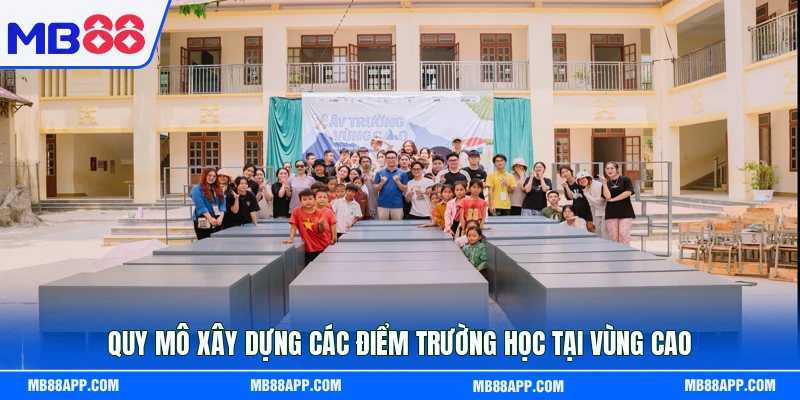 Quy mô xây dựng các điểm trường học tại vùng cao